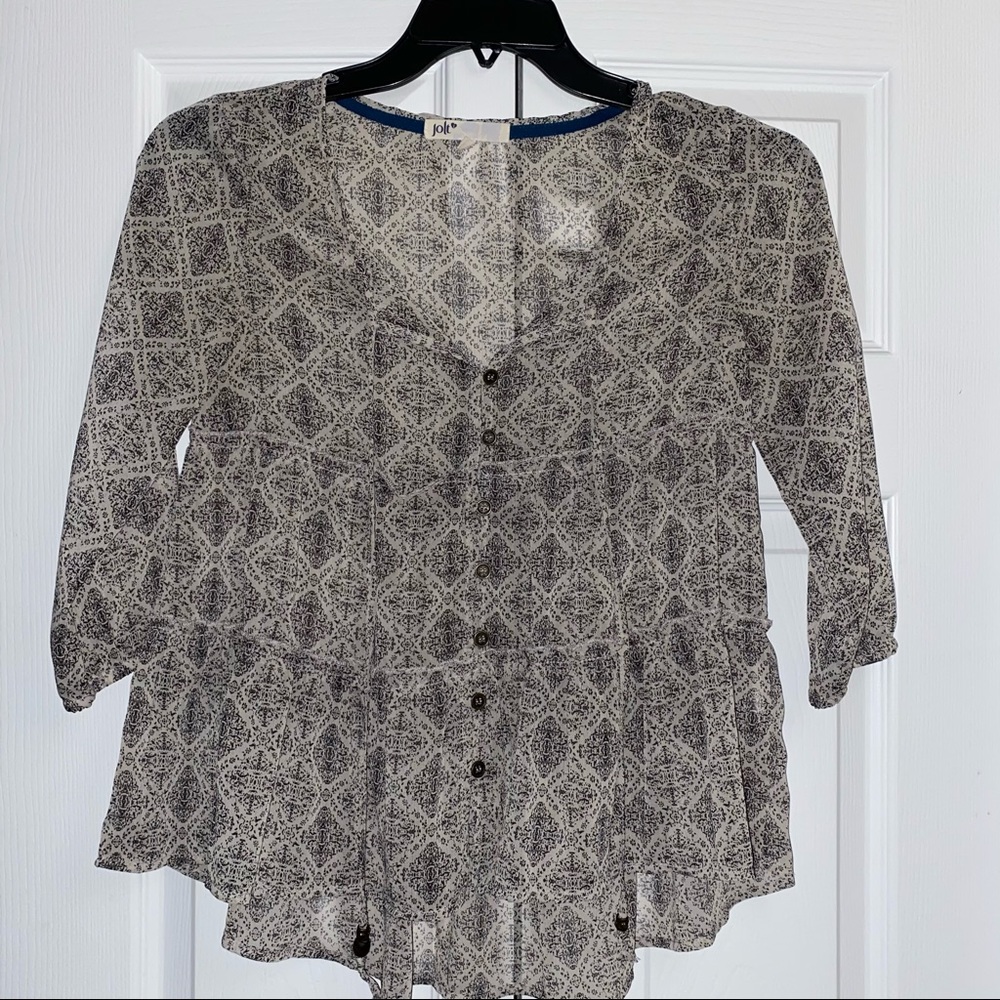 Sheer Patterned Top